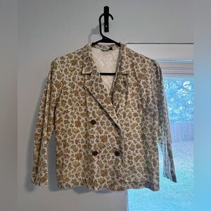Vintage Double-Breasted Women's Light Jacket